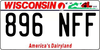WI license plate 896NFF