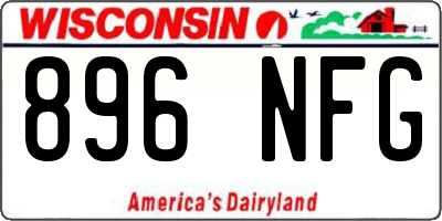 WI license plate 896NFG