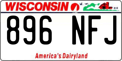 WI license plate 896NFJ
