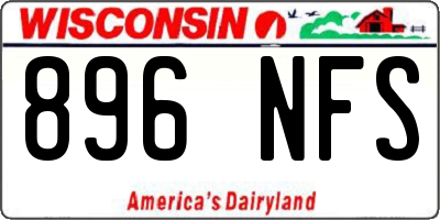 WI license plate 896NFS