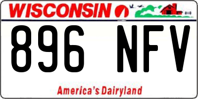 WI license plate 896NFV