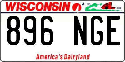 WI license plate 896NGE