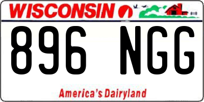 WI license plate 896NGG