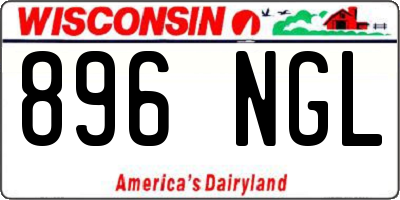 WI license plate 896NGL
