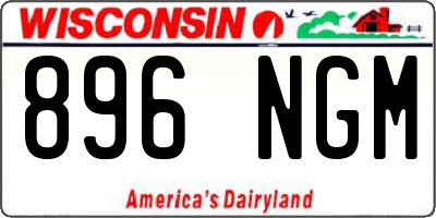 WI license plate 896NGM