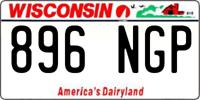 WI license plate 896NGP