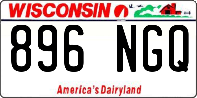 WI license plate 896NGQ