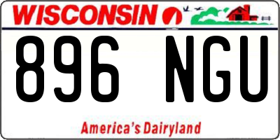 WI license plate 896NGU