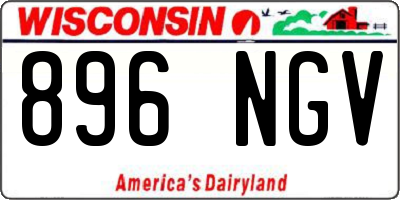 WI license plate 896NGV