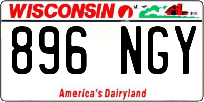 WI license plate 896NGY
