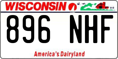WI license plate 896NHF
