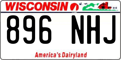 WI license plate 896NHJ