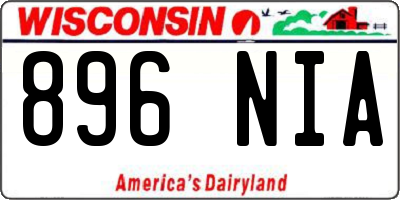 WI license plate 896NIA