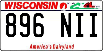 WI license plate 896NII