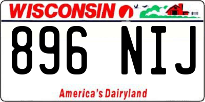WI license plate 896NIJ