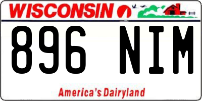 WI license plate 896NIM