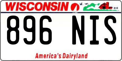 WI license plate 896NIS