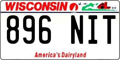 WI license plate 896NIT