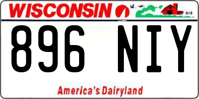 WI license plate 896NIY