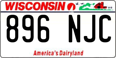 WI license plate 896NJC