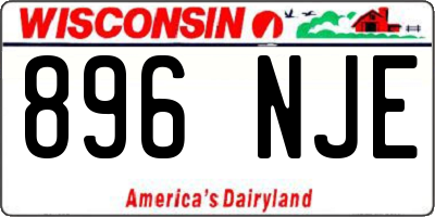 WI license plate 896NJE