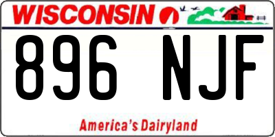 WI license plate 896NJF