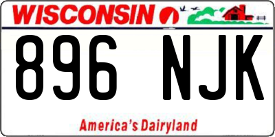 WI license plate 896NJK