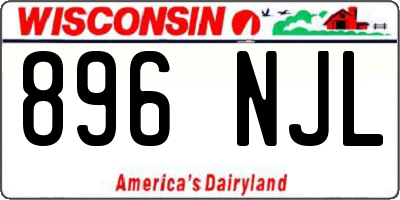 WI license plate 896NJL