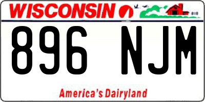 WI license plate 896NJM