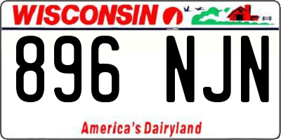 WI license plate 896NJN