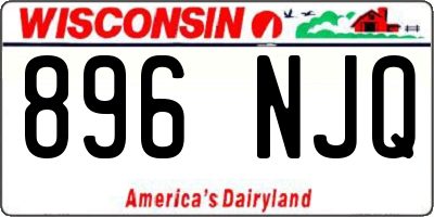 WI license plate 896NJQ