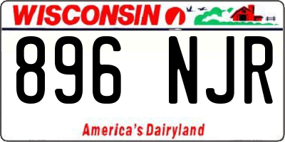 WI license plate 896NJR
