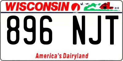 WI license plate 896NJT