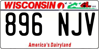 WI license plate 896NJV