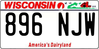WI license plate 896NJW