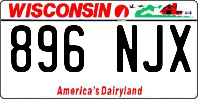 WI license plate 896NJX