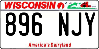 WI license plate 896NJY