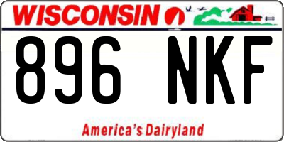 WI license plate 896NKF