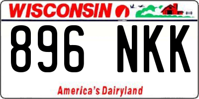 WI license plate 896NKK