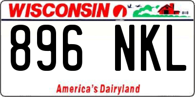 WI license plate 896NKL