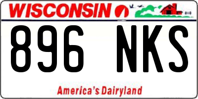 WI license plate 896NKS