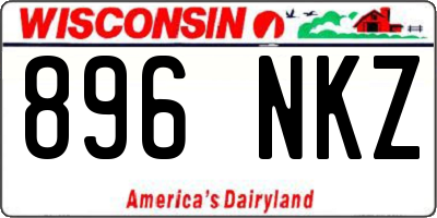 WI license plate 896NKZ