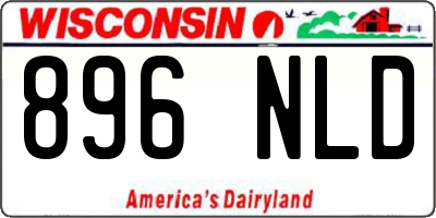 WI license plate 896NLD