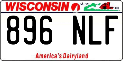 WI license plate 896NLF