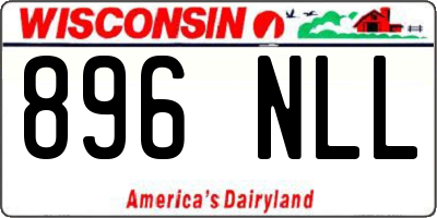 WI license plate 896NLL