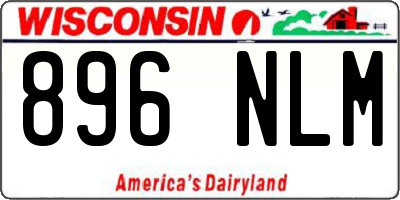 WI license plate 896NLM