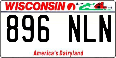 WI license plate 896NLN
