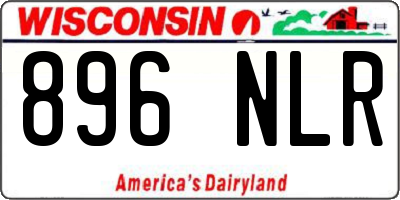 WI license plate 896NLR