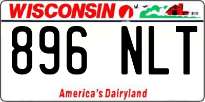 WI license plate 896NLT
