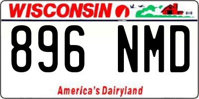 WI license plate 896NMD